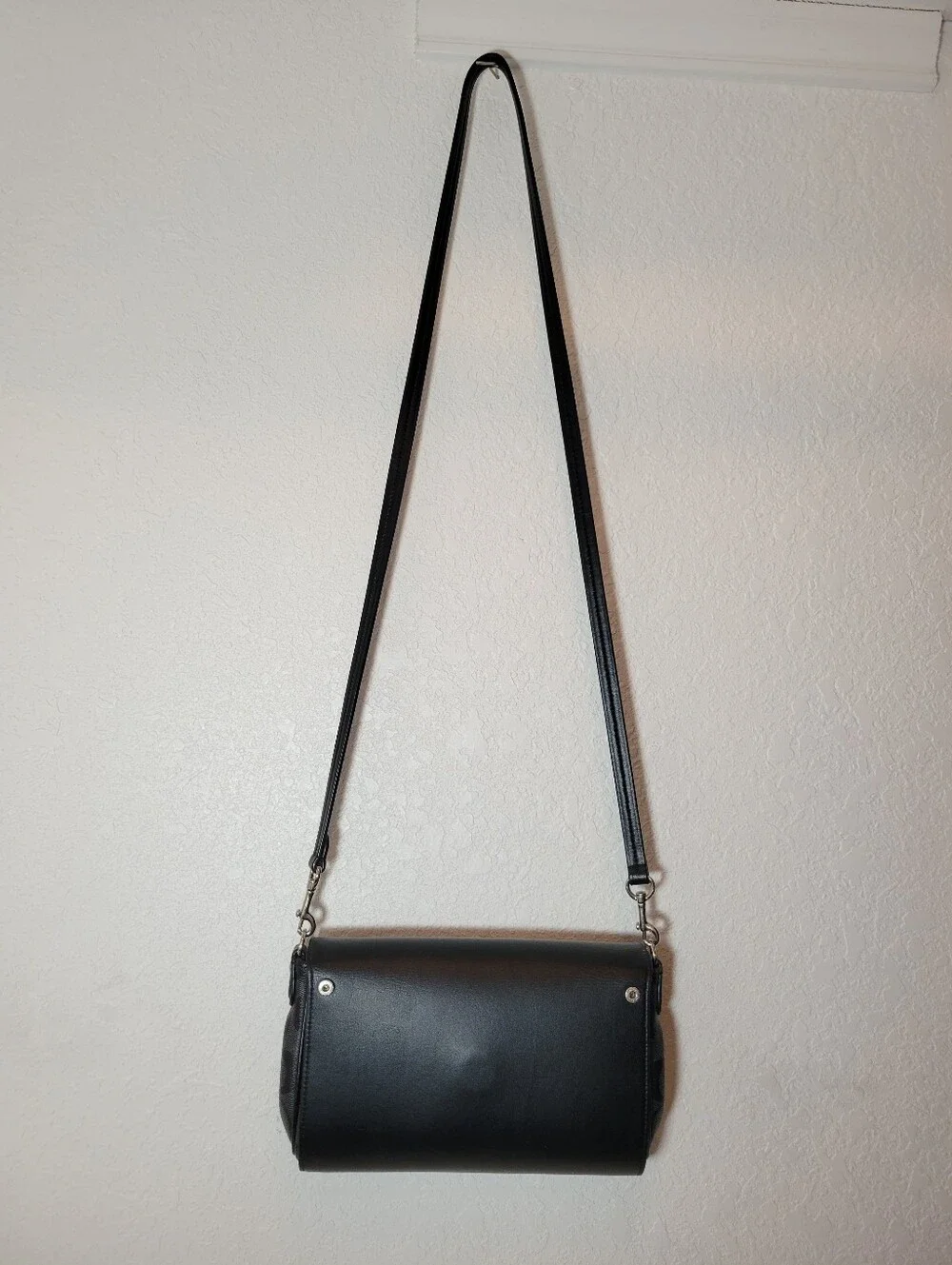 Coach Reversible Crossbody Black/Gray Signature Logo Canvas & Leather - Read